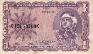 USA MPC Series 681 p.M79 1 Dollar 1969 F-
